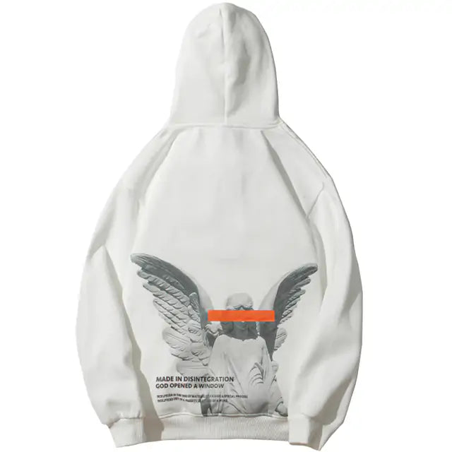 Harajuku Angel God Hoodie: Hip Hop Streetwear Sweatshirt
