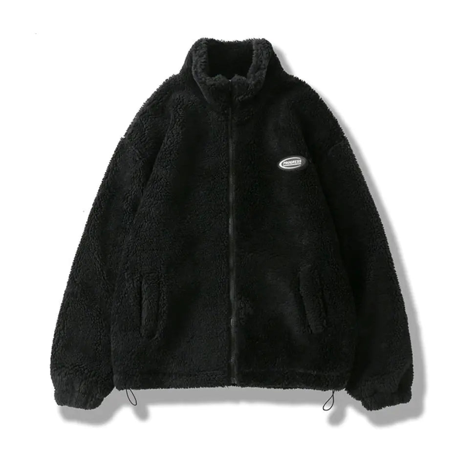 Hip Hop Winter Fleece Fluffy Jacket